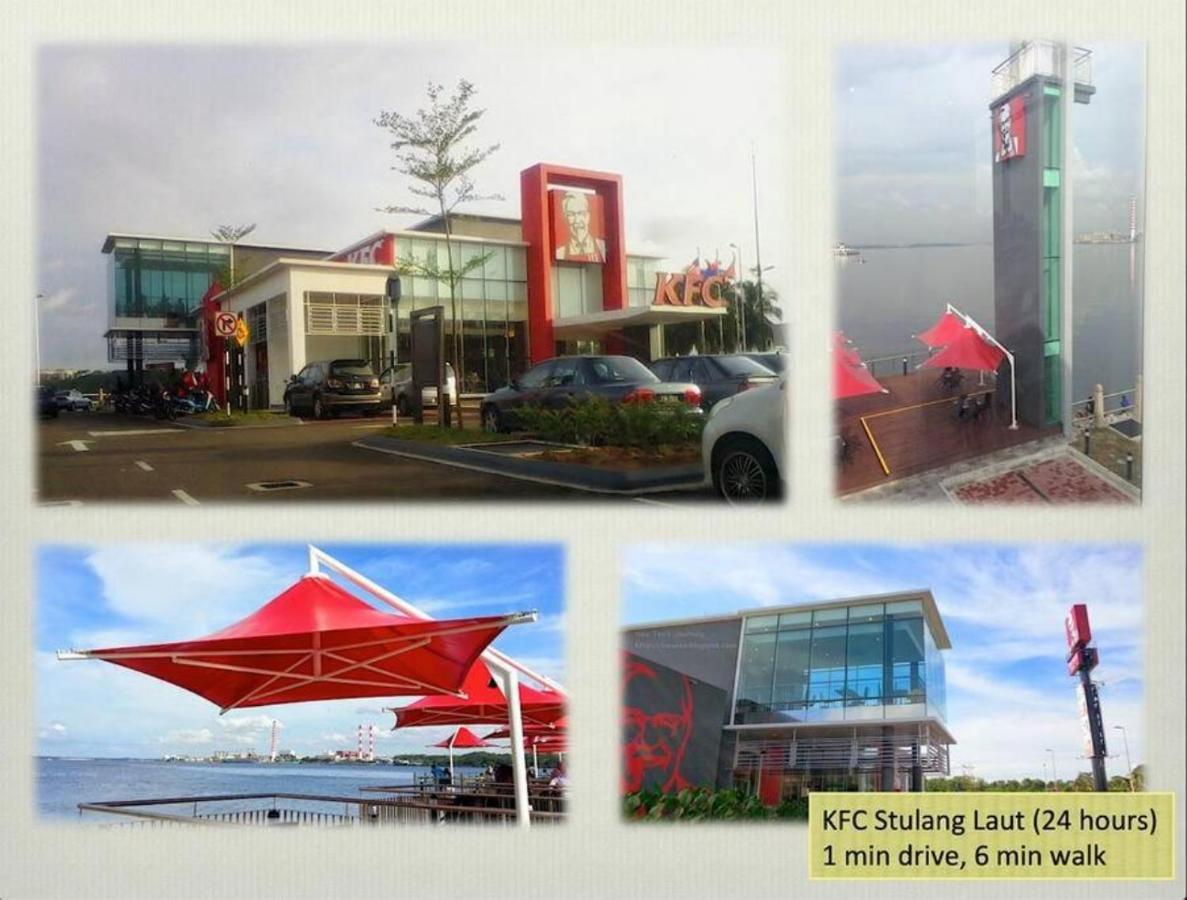 Seaview Condo Near Rf Mall, Food Court & Free Netflix Johor Bahru Eksteriør billede
